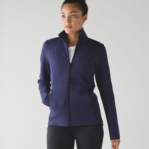 Lululemon Insculpt Jacket Heathered Deep Indigo Sz 4
